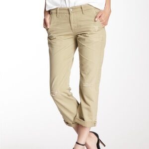 AG Supply Ex-Boyfriend Khaki Crop Pants Size 27 NEW